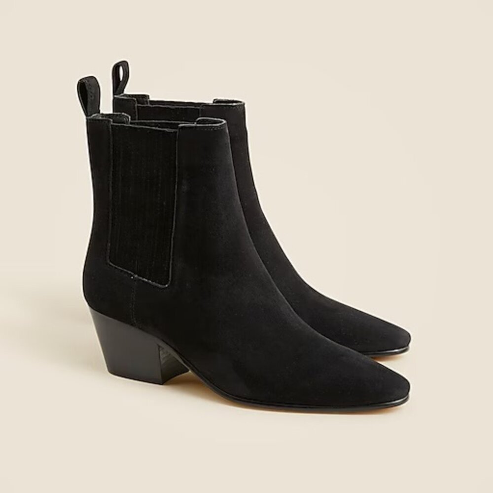 J Crew Piper Ankle Boot in Suede